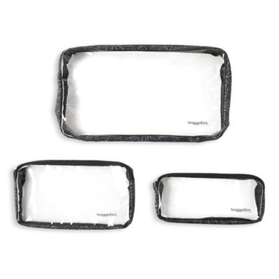 Clear Travel Pouch Set