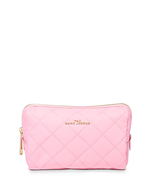 Marc Jacobs Nylon Triangle Pouch In Pixie Pink/gold