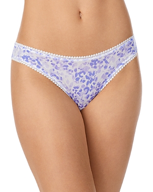 On Gossamer Printed Mesh Hip G Thong In Soft Spot