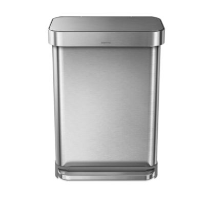 Simplehuman 45L hotsell Rectangular Kitchen Step Trash Can - Brushed Stainless Steel