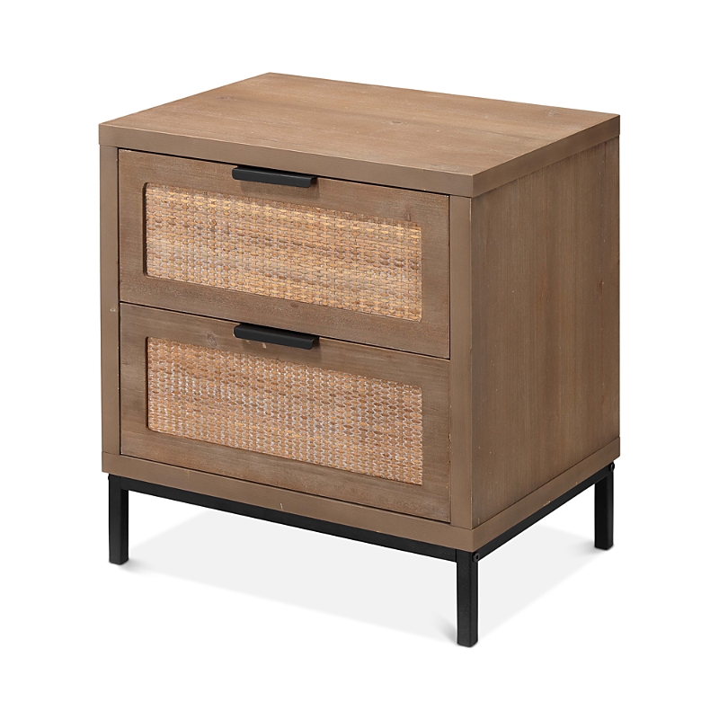 Jamie Young Reed 2-drawer Side Table In Brown
