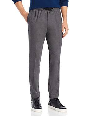 PAUL SMITH WOOL BLEND STRETCH DRAWSTRING TROUSERS M1R-921T-G20034