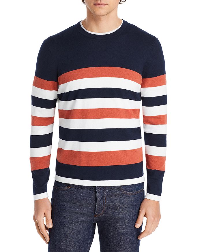 Michael Kors Colorblocked Striped Sweater | Bloomingdale's