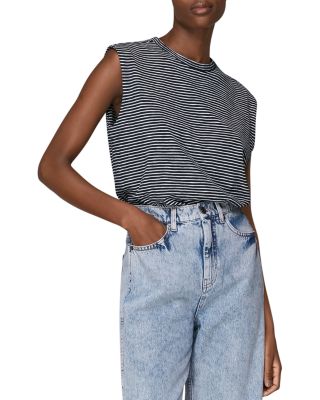 Organic Cotton Striped Muscle Tee