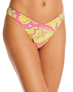 Frankies Bikinis Enzo Terry Bikini Bottoms In Peace Terry