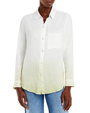 Rails Ellis Button-down Long-sleeve Solid Shirt In White
