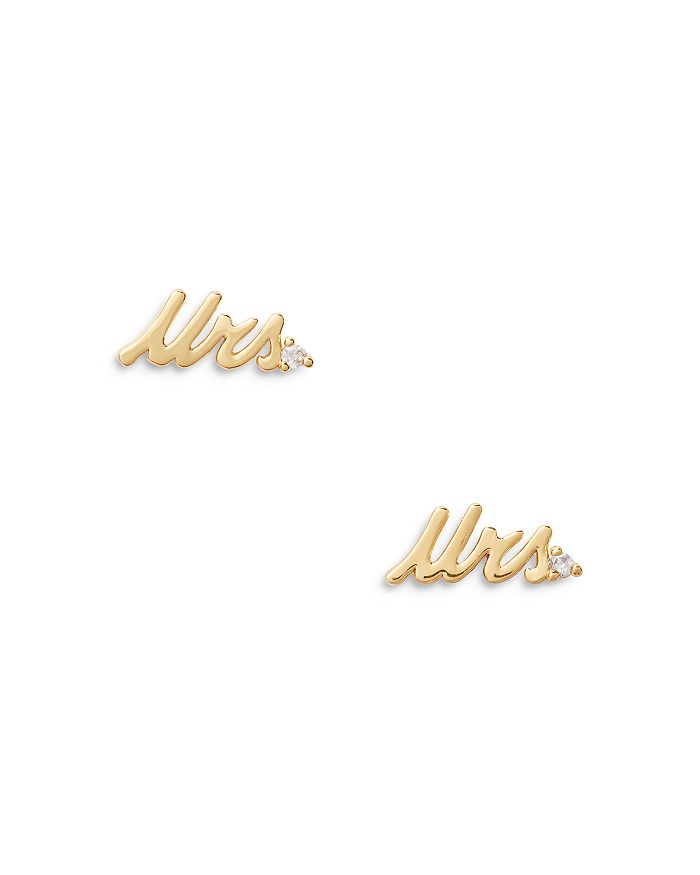 kate spade new york Mrs. Stud Earrings Bloomingdale s
