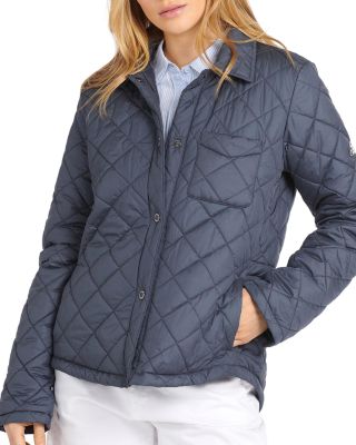 navy blue quilted jacket