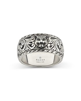 Gucci - Sterling Silver Gatto Ring