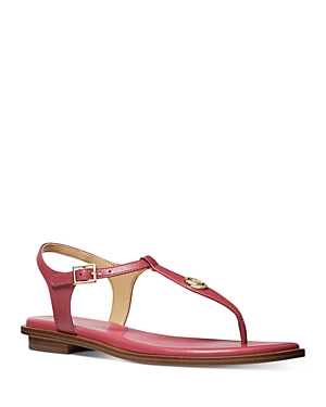 Michael Michael Kors Women's Mallory Thong T Strap Sandals In Pink