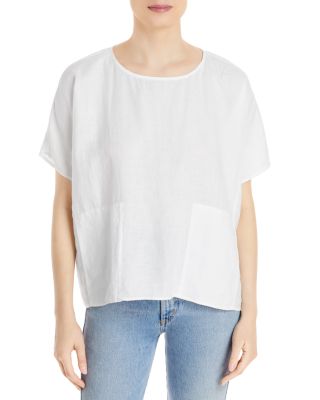 Eileen Fisher Round Neck Organic Linen 
