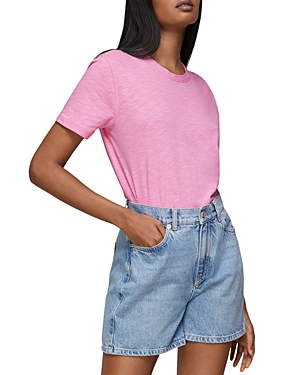 Whistles Emily Ultimate Tee In Pink