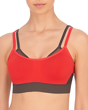 Natori Gravity Contour Underwire Coolmax Sports Bra (30b) In Tango/onyx
