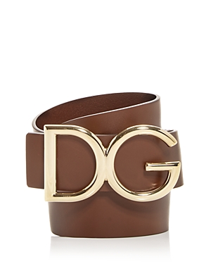 Dolce & Gabbana Men's Logo Leather Belt
