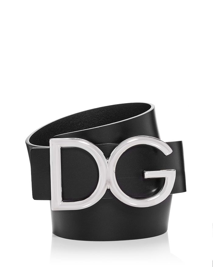 Dolce & Gabbana Men's Logo Leather Belt | Bloomingdale's