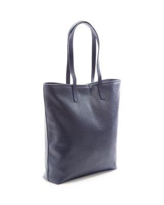 Pebble Grain Leather Tall Tote 