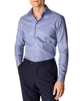 Eton Slim Fit Houndstooth Dress Shirt