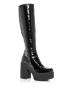 Miu miu Women's Platform High Block Heel Boots