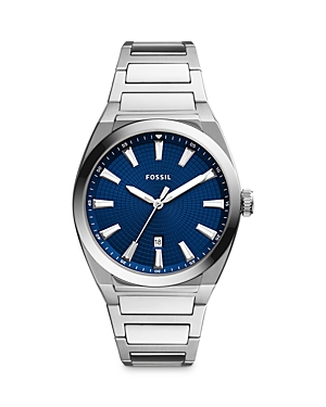 Shop Fossil Everett Watch, 42mm In Blue/silver