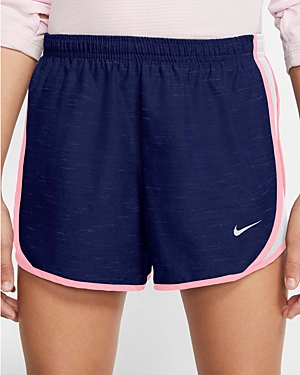 Nike Girls' Dry Tempo Running Shorts - Big Kid In Blue Void/arctic Punch
