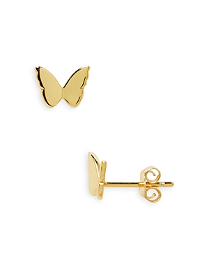 Argento Vivo Butterfly Stud Earrings In Gold