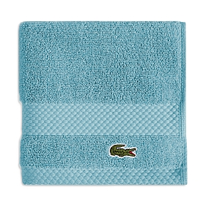 Lacoste Heritage Antimicrobial Washcloth In Celestial
