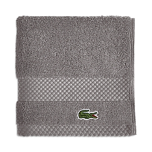 Lacoste Heritage Antimicrobial Washcloth In Meteorite