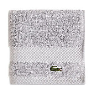 Lacoste Heritage Antimicrobial Washcloth In Micro Chip