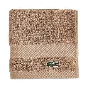 Lacoste Heritage Antimicrobial Washcloth In Brown