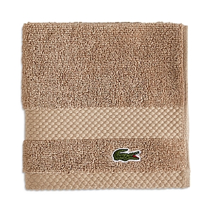 Lacoste Heritage Antimicrobial Washcloth In Sand