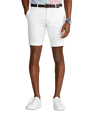 Polo Ralph Lauren 9.5-inch Stretch Slim Fit Twill Shorts In White