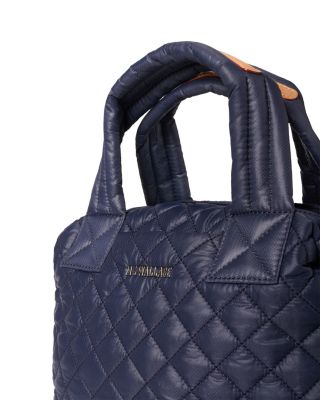 Small Quilted Nylon Sutton Deluxe Top Handle Bag 