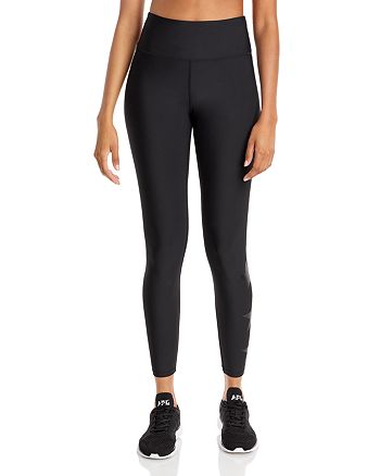 UpLift Leggings in Black Tonal Star Foil with Tall Band