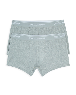 Dolce & Gabbana 2-pack Regular Boxer Briefs In Gray