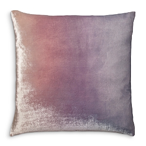 Kevin O'brien Studio Ombre Velvet Decorative Pillow, 18 X 18 In Opal
