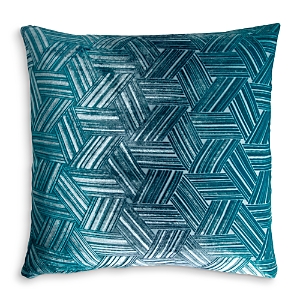 Kevin O'brien Studio Entwined Velvet Pillow In Pacific