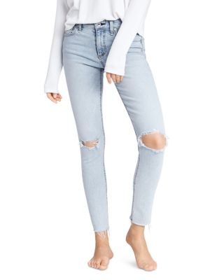 Women S Light Blue Skinny Jeans Ankle Crop More Bloomingdale S
