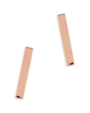 Bloomingdale's - Bar Stud Earrings in 14K Rose Gold - 100% Exclusive