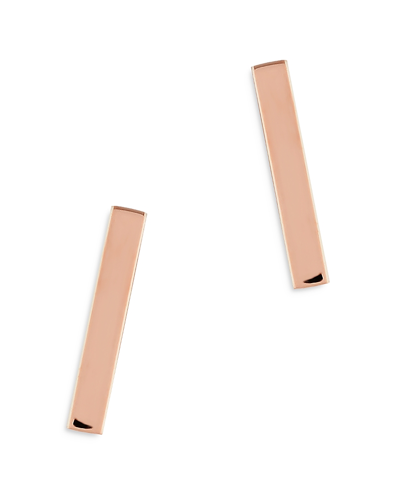 Bloomingdale's Fine Collection Bar Stud Earrings in 14K Rose Gold