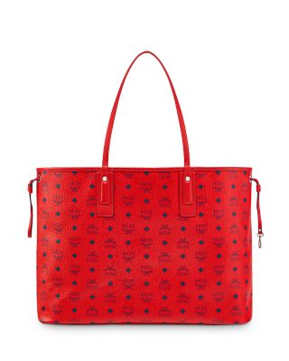 red mcm clutch
