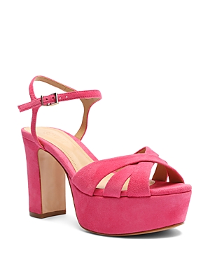 Shop Schutz Women's Keefa High-heel Platform Sandals In Vibrant Pink
