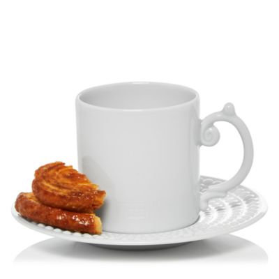 Perlee White Espresso Cup & Saucer