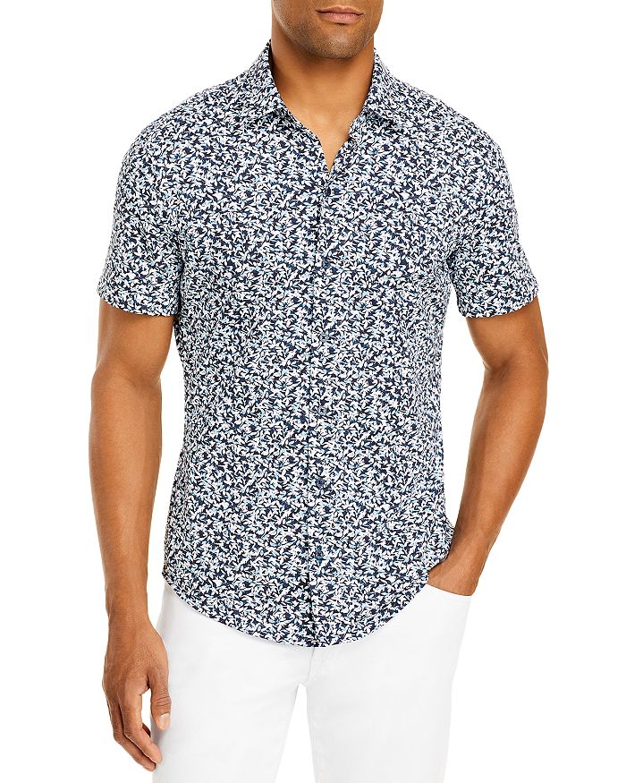 BOSS Robb Floral Slim Fit Button Down Shirt | Bloomingdale's