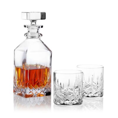 Lismore 3-Piece Connoisseur Square Decanter and Tumbler Set