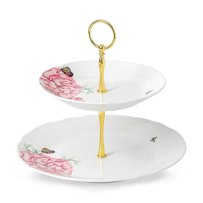 Royal Albert Miranda Kerr For Everyday Friendship Cake Stand Two-tier In Multi