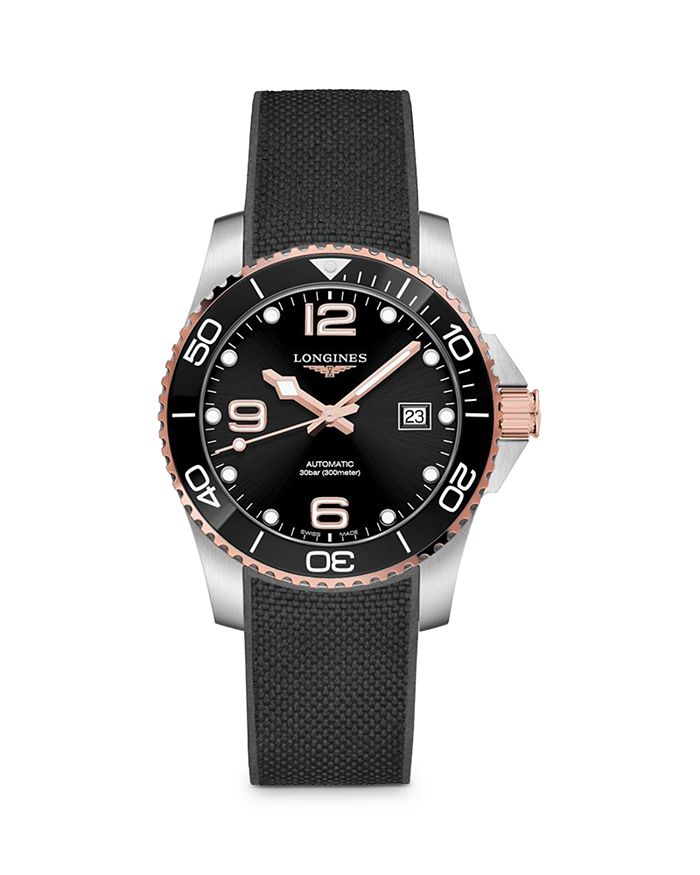 Longines Hydroconquest Watch, 41mm In Black/black