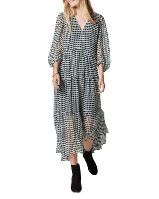 joie tobey silk midi dress