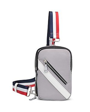Sol & Selene Accolade Convertible Belt Bag In Dove Gray/silver