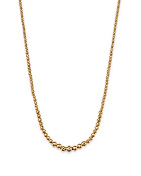 Bloomingdale's - Graduated Ball Statement Necklace in 14K Yellow Gold, 18" - 100% Exclusive