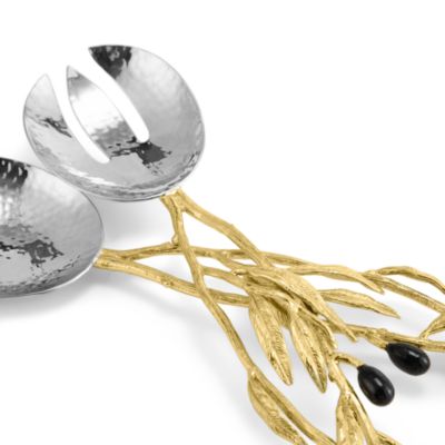 Olive Branch Servers, Set of 2